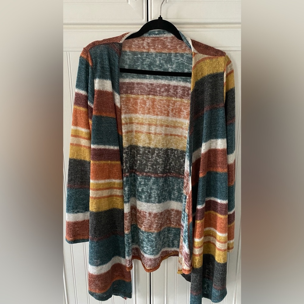 White Birch Multicolor Knit Cardian